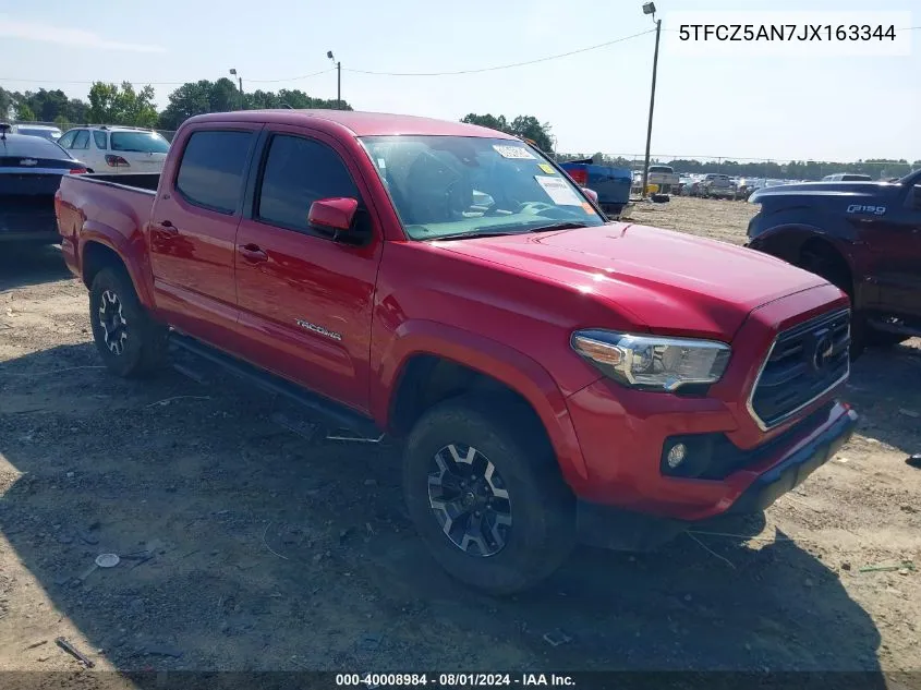 2018 Toyota Tacoma Sr5 V6 VIN: 5TFCZ5AN7JX163344 Lot: 40008984