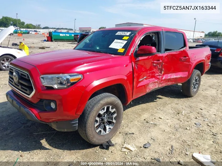 2018 Toyota Tacoma Sr5 V6 VIN: 5TFCZ5AN7JX163344 Lot: 40008984