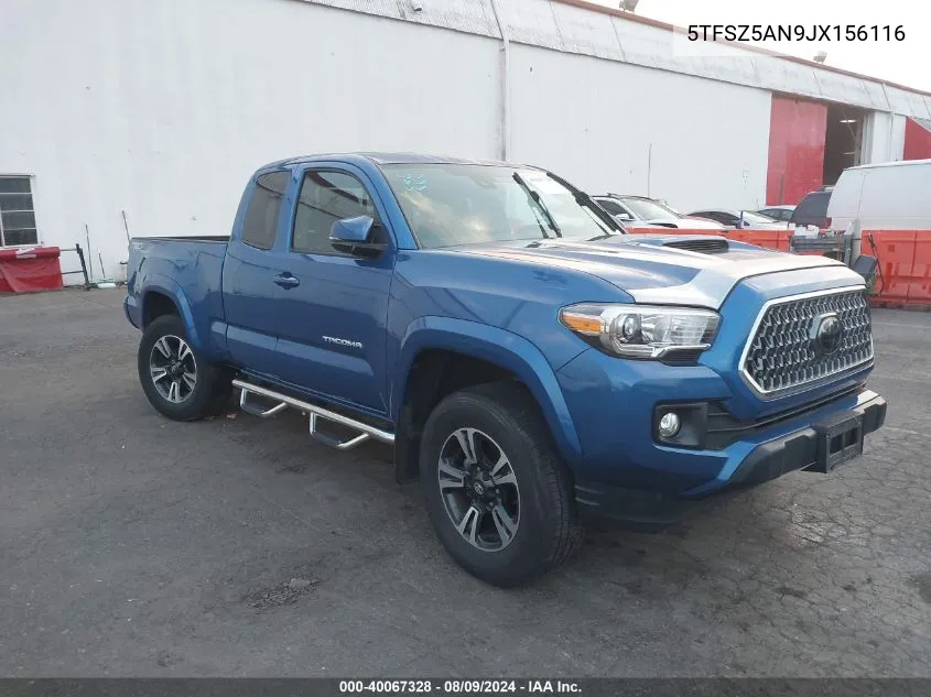 2018 Toyota Tacoma Trd Sport VIN: 5TFSZ5AN9JX156116 Lot: 40680801