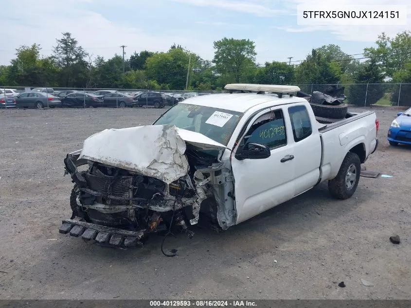 5TFRX5GN0JX124151 2018 Toyota Tacoma Sr