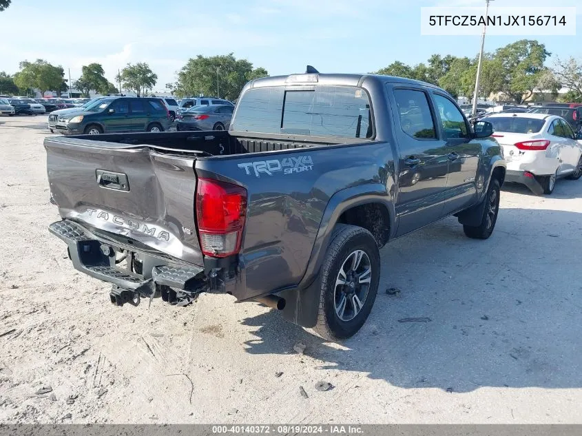 5TFCZ5AN1JX156714 2018 Toyota Tacoma Trd Sport