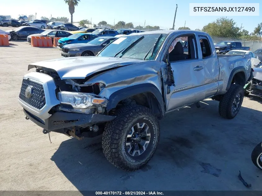 2018 Toyota Tacoma Trd Off Road VIN: 5TFSZ5AN9JX127490 Lot: 40170172