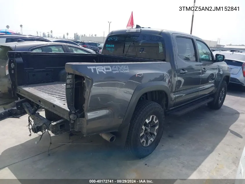 3TMCZ5AN2JM152841 2018 Toyota Tacoma Trd Off Road