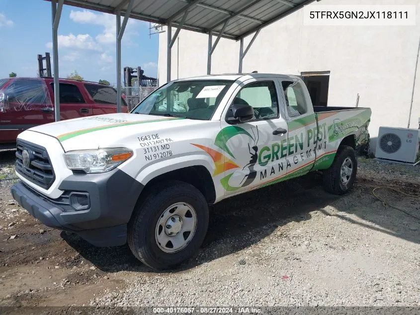 5TFRX5GN2JX118111 2018 Toyota Tacoma Sr