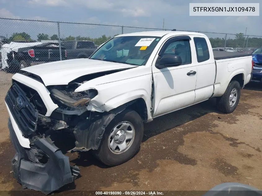 5TFRX5GN1JX109478 2018 Toyota Tacoma Sr