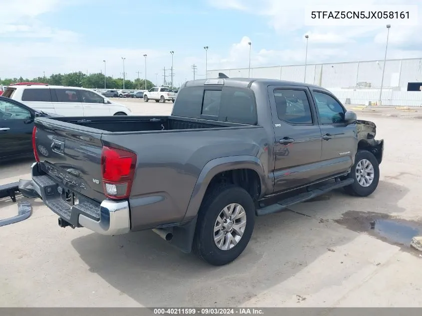 2018 Toyota Tacoma Sr5 V6 VIN: 5TFAZ5CN5JX058161 Lot: 40211599