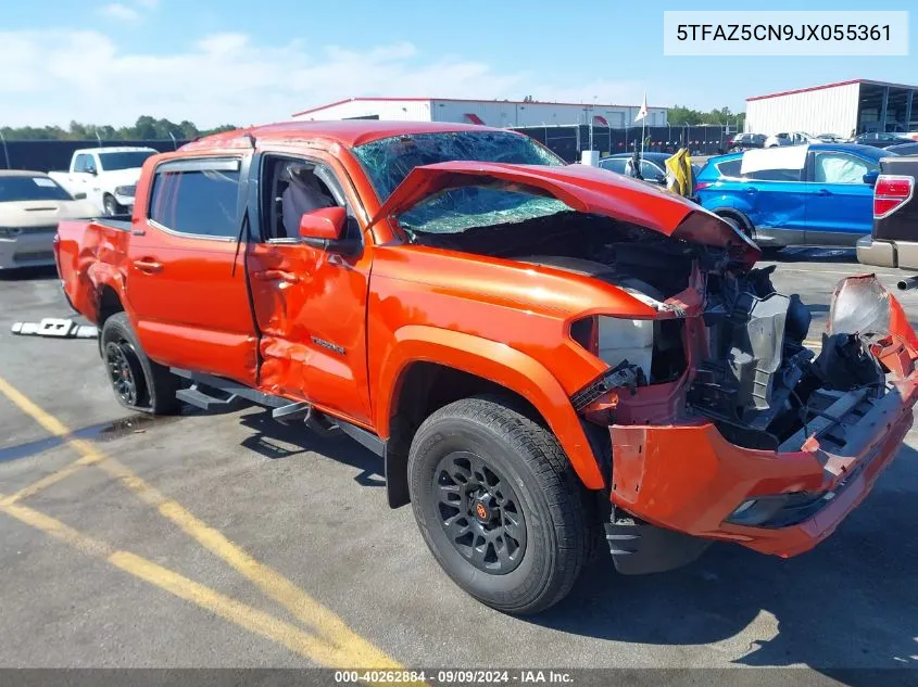 2018 Toyota Tacoma Dbl Cab/Sr5/Trd Sport/Or VIN: 5TFAZ5CN9JX055361 Lot: 40262884