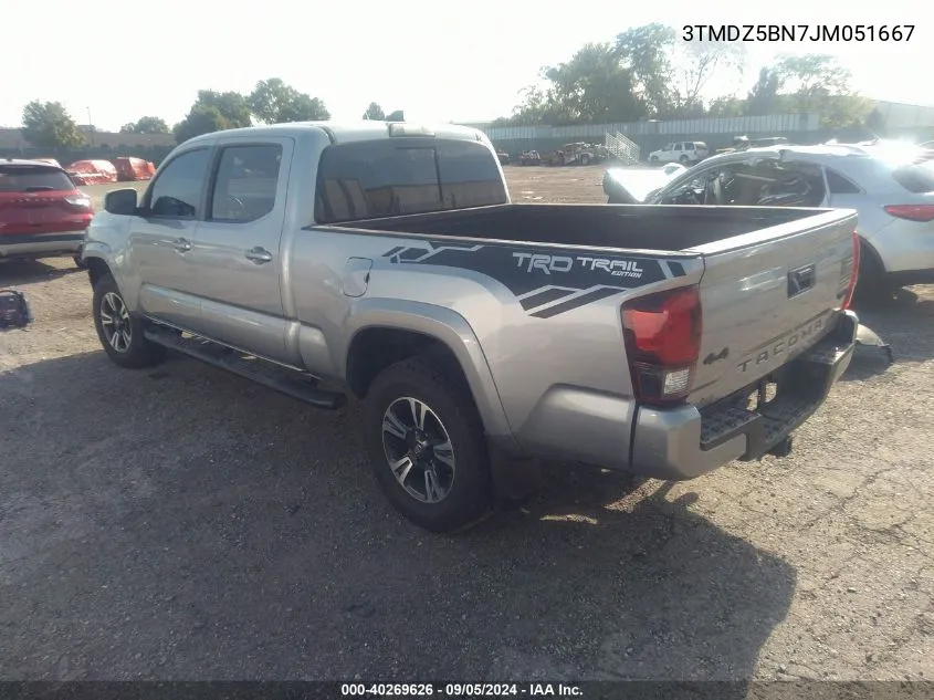 2018 Toyota Tacoma Trd Sport VIN: 3TMDZ5BN7JM051667 Lot: 40269626