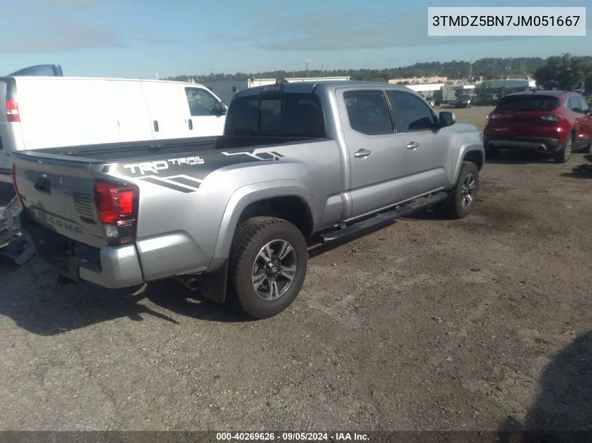 2018 Toyota Tacoma Trd Sport VIN: 3TMDZ5BN7JM051667 Lot: 40269626