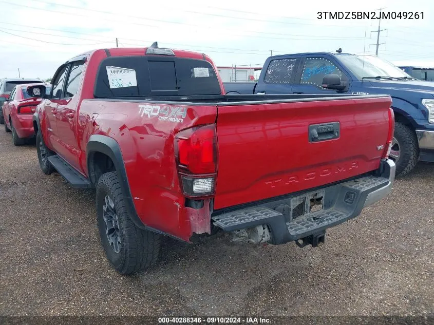 3TMDZ5BN2JM049261 2018 Toyota Tacoma Trd Off Road