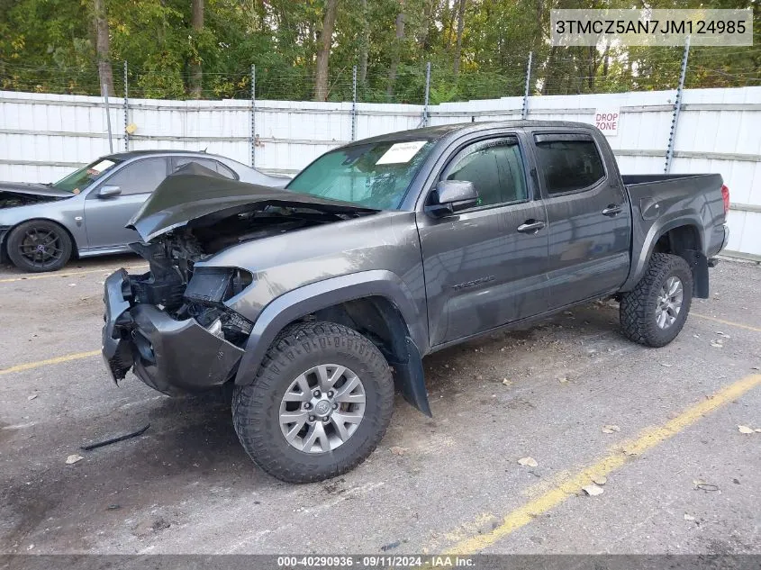 2018 Toyota Tacoma Dbl Cab/Sr/Trdspt/Or/Pro VIN: 3TMCZ5AN7JM124985 Lot: 40290936