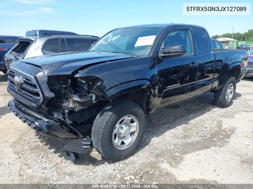 2018 Toyota Tacoma Sr5 VIN: 5TFRX5GN3JX127089 Lot: 40303730