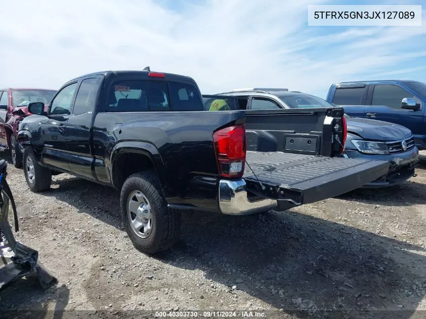 2018 Toyota Tacoma Sr5 VIN: 5TFRX5GN3JX127089 Lot: 40303730