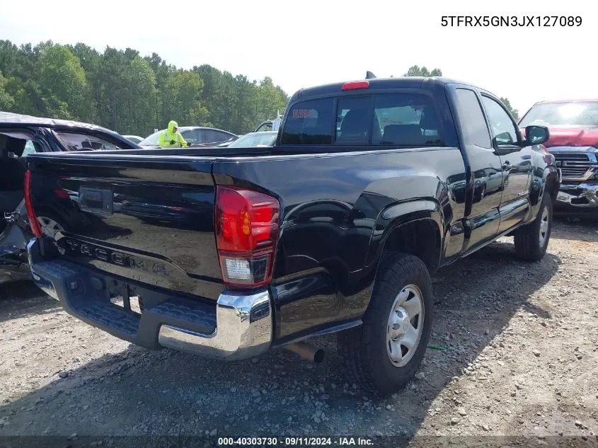 2018 Toyota Tacoma Sr5 VIN: 5TFRX5GN3JX127089 Lot: 40303730