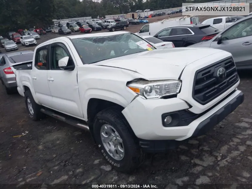 5TFAX5GNXJX128821 2018 Toyota Tacoma Double Cab/Sr/Sr5