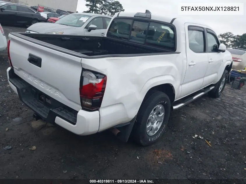 2018 Toyota Tacoma Double Cab/Sr/Sr5 VIN: 5TFAX5GNXJX128821 Lot: 40319811