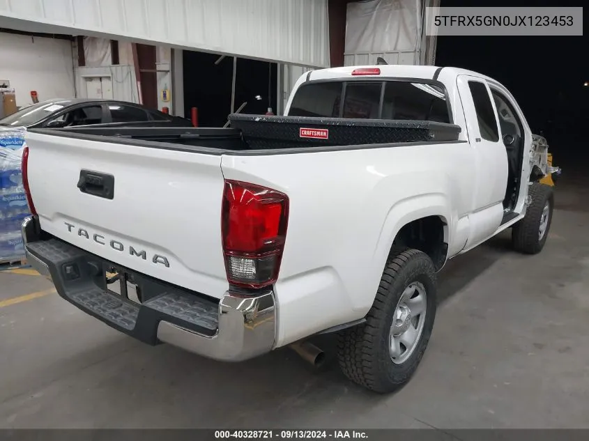 5TFRX5GN0JX123453 2018 Toyota Tacoma Sr5