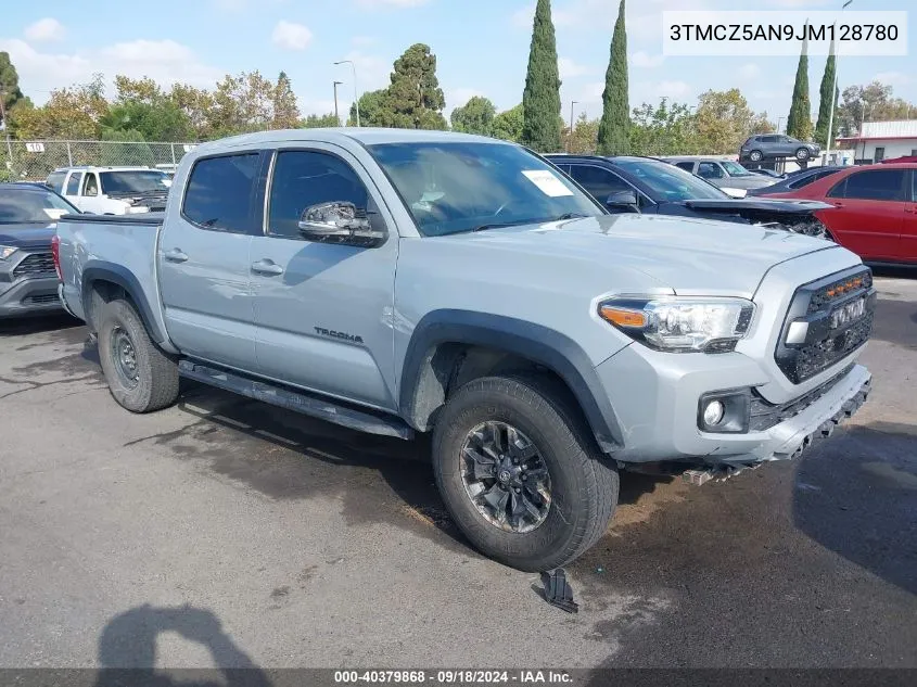 2018 Toyota Tacoma Dbl Cab/Sr/Trdspt/Or/Pro VIN: 3TMCZ5AN9JM128780 Lot: 40379868