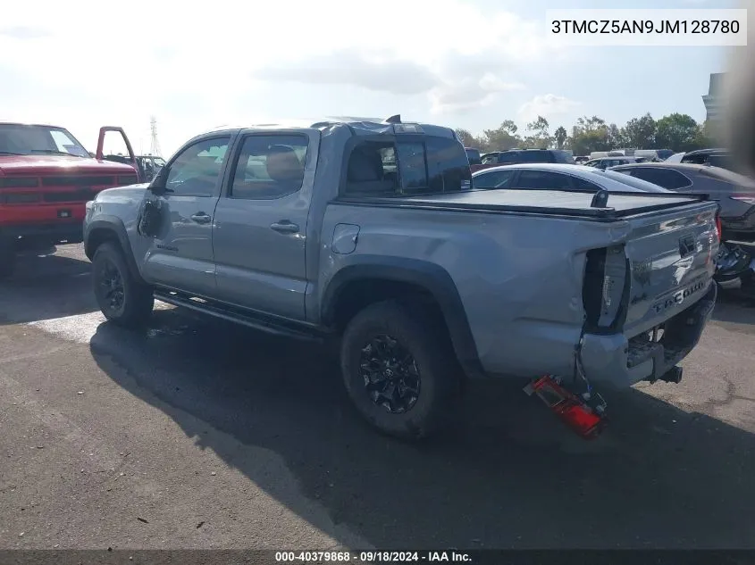 2018 Toyota Tacoma Dbl Cab/Sr/Trdspt/Or/Pro VIN: 3TMCZ5AN9JM128780 Lot: 40379868