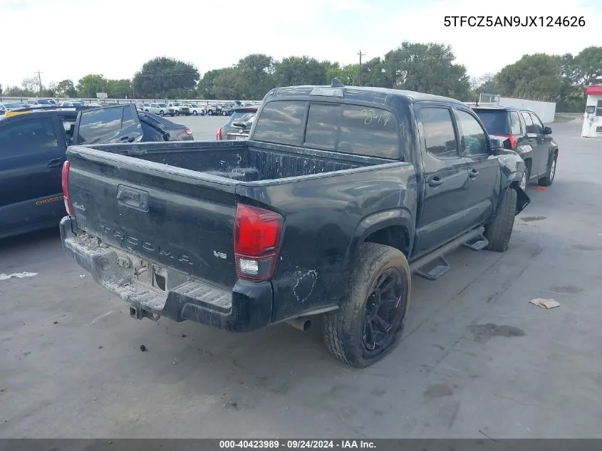 5TFCZ5AN9JX124626 2018 Toyota Tacoma Sr V6