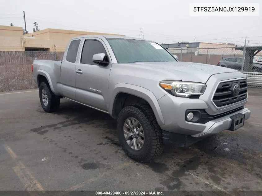 2018 Toyota Tacoma Sr5 V6 VIN: 5TFSZ5AN0JX129919 Lot: 40429406