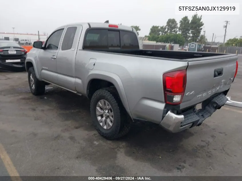 5TFSZ5AN0JX129919 2018 Toyota Tacoma Sr5 V6