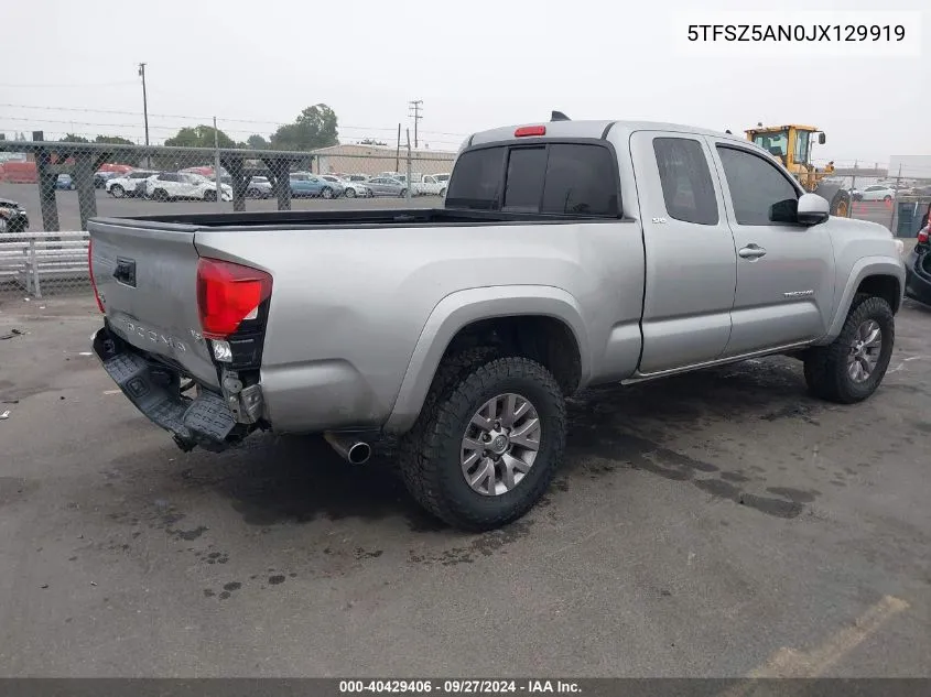 2018 Toyota Tacoma Sr5 V6 VIN: 5TFSZ5AN0JX129919 Lot: 40429406