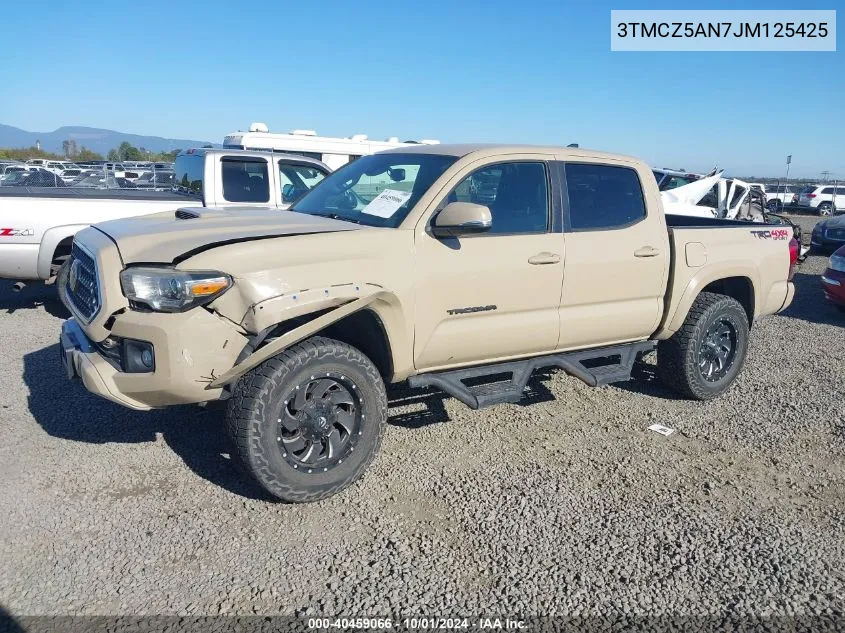 2018 Toyota Tacoma Trd Sport VIN: 3TMCZ5AN7JM125425 Lot: 40459066