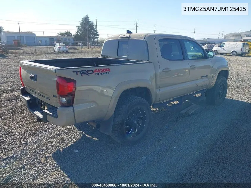 2018 Toyota Tacoma Trd Sport VIN: 3TMCZ5AN7JM125425 Lot: 40459066