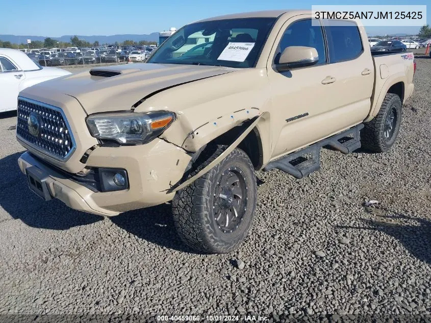 2018 Toyota Tacoma Trd Sport VIN: 3TMCZ5AN7JM125425 Lot: 40459066