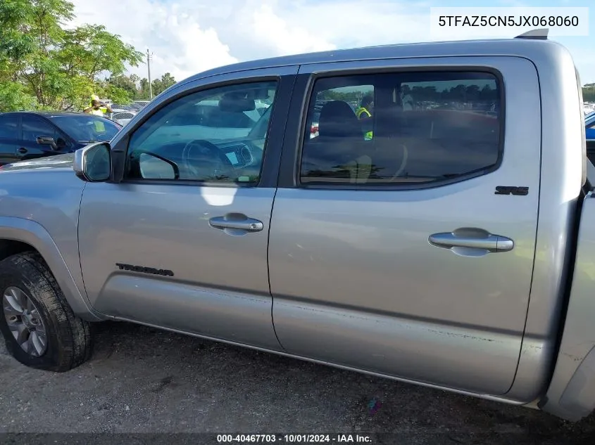 2018 Toyota Tacoma Dbl Cab/Sr5/Trd Sport/Or VIN: 5TFAZ5CN5JX068060 Lot: 40467703