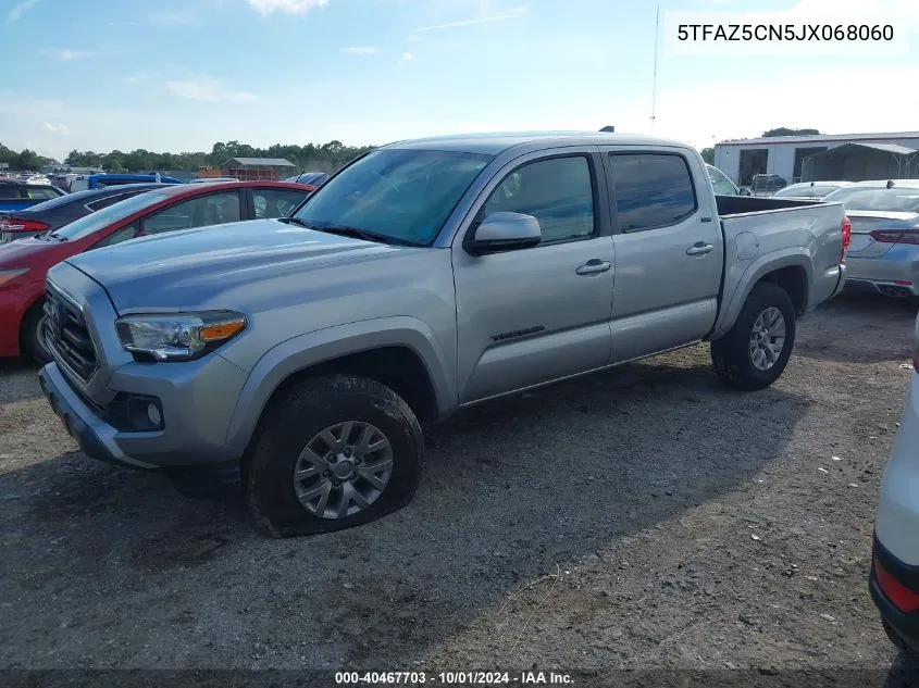 2018 Toyota Tacoma Dbl Cab/Sr5/Trd Sport/Or VIN: 5TFAZ5CN5JX068060 Lot: 40467703