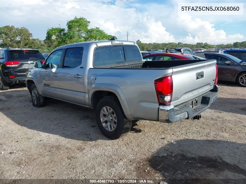 2018 Toyota Tacoma Dbl Cab/Sr5/Trd Sport/Or VIN: 5TFAZ5CN5JX068060 Lot: 40467703