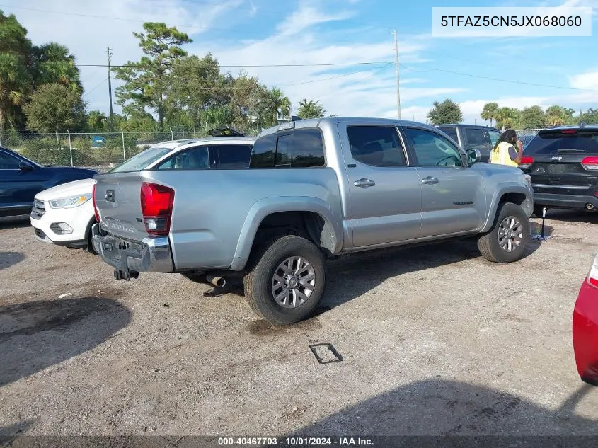 2018 Toyota Tacoma Dbl Cab/Sr5/Trd Sport/Or VIN: 5TFAZ5CN5JX068060 Lot: 40467703