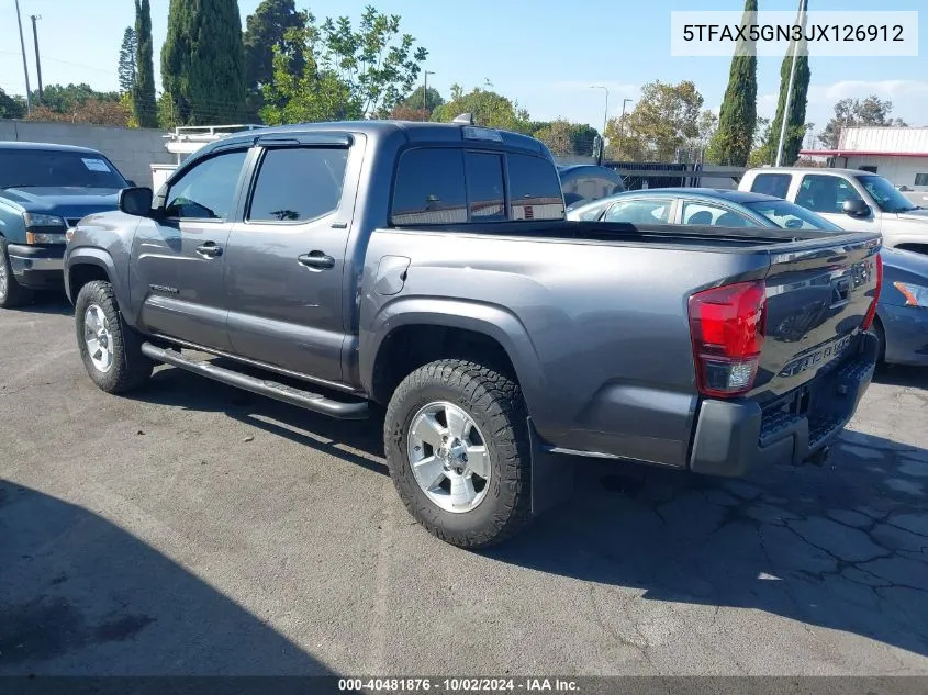 2018 Toyota Tacoma Sr5 VIN: 5TFAX5GN3JX126912 Lot: 40481876