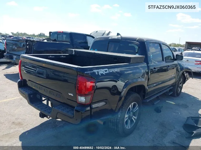 2018 Toyota Tacoma Trd Sport VIN: 5TFAZ5CN9JX060365 Lot: 40499682