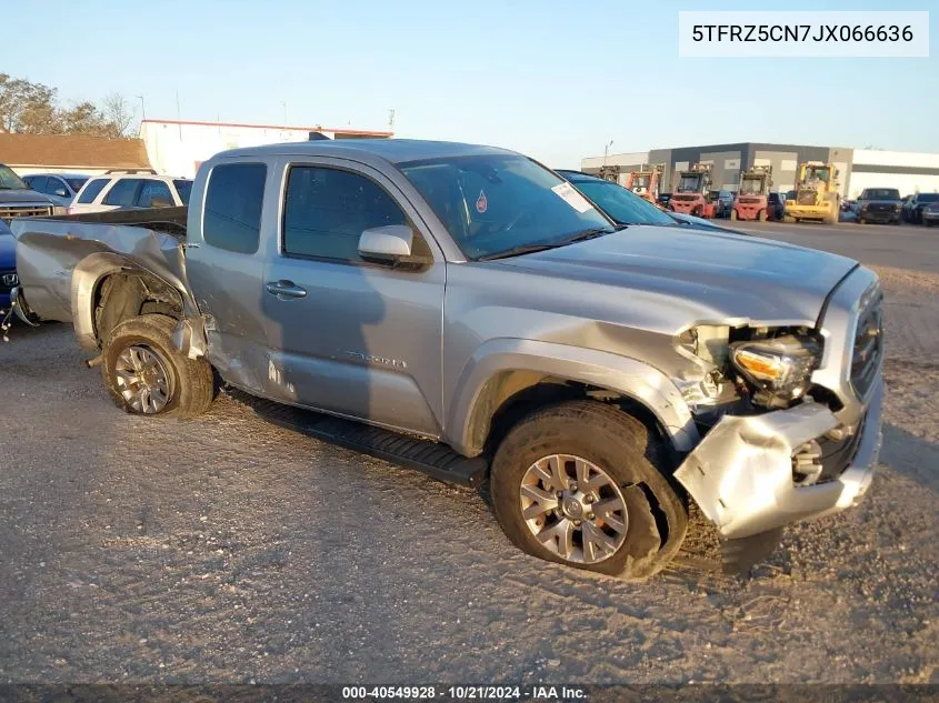 2018 Toyota Tacoma Access Cab/Sr/Sr5 VIN: 5TFRZ5CN7JX066636 Lot: 40549928