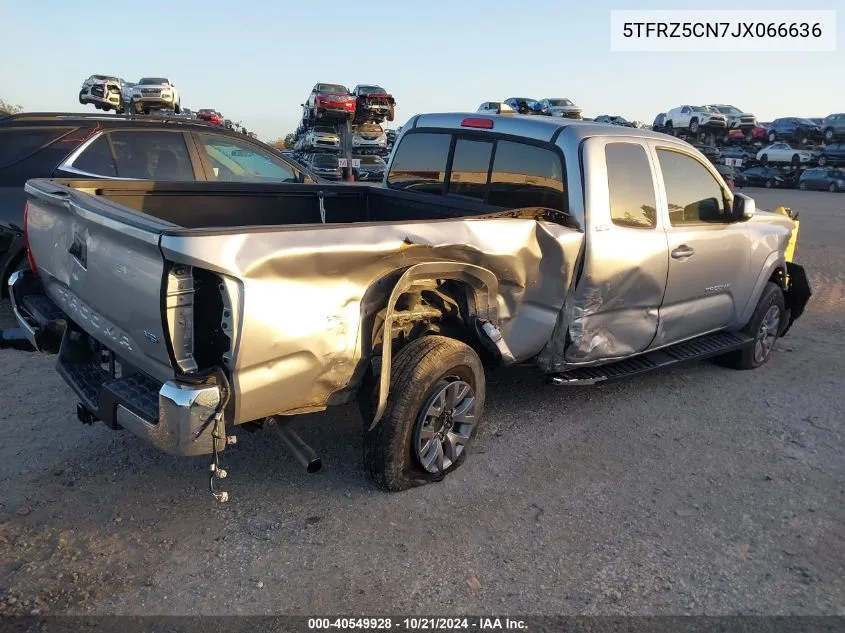 2018 Toyota Tacoma Access Cab/Sr/Sr5 VIN: 5TFRZ5CN7JX066636 Lot: 40549928