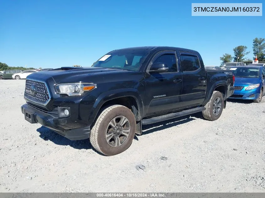 2018 Toyota Tacoma Trd Sport VIN: 3TMCZ5AN0JM160372 Lot: 40616404