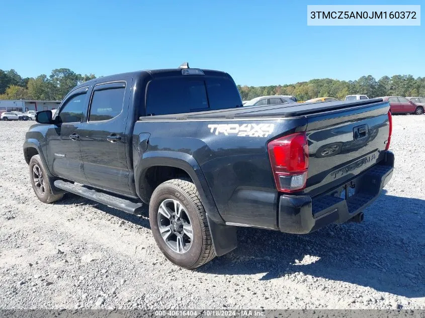 2018 Toyota Tacoma Trd Sport VIN: 3TMCZ5AN0JM160372 Lot: 40616404