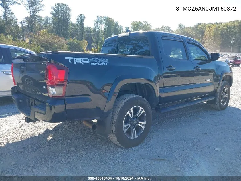 2018 Toyota Tacoma Trd Sport VIN: 3TMCZ5AN0JM160372 Lot: 40616404