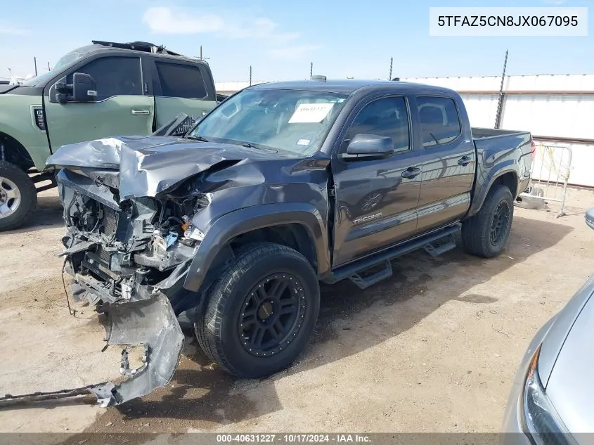 2018 Toyota Tacoma Sr5 V6 VIN: 5TFAZ5CN8JX067095 Lot: 40631227