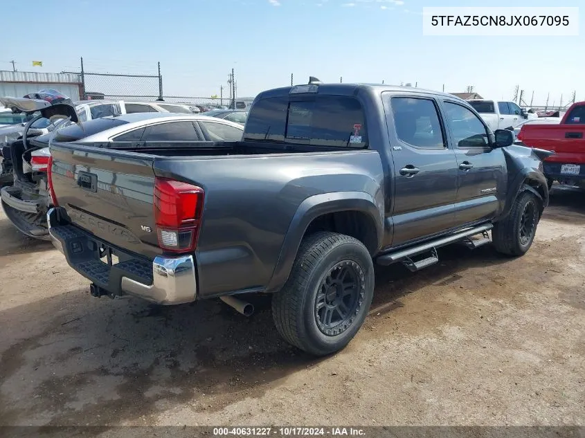 2018 Toyota Tacoma Sr5 V6 VIN: 5TFAZ5CN8JX067095 Lot: 40631227