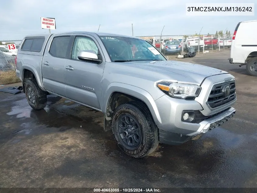 2018 Toyota Tacoma Sr5 V6 VIN: 3TMCZ5ANXJM136242 Lot: 40653085