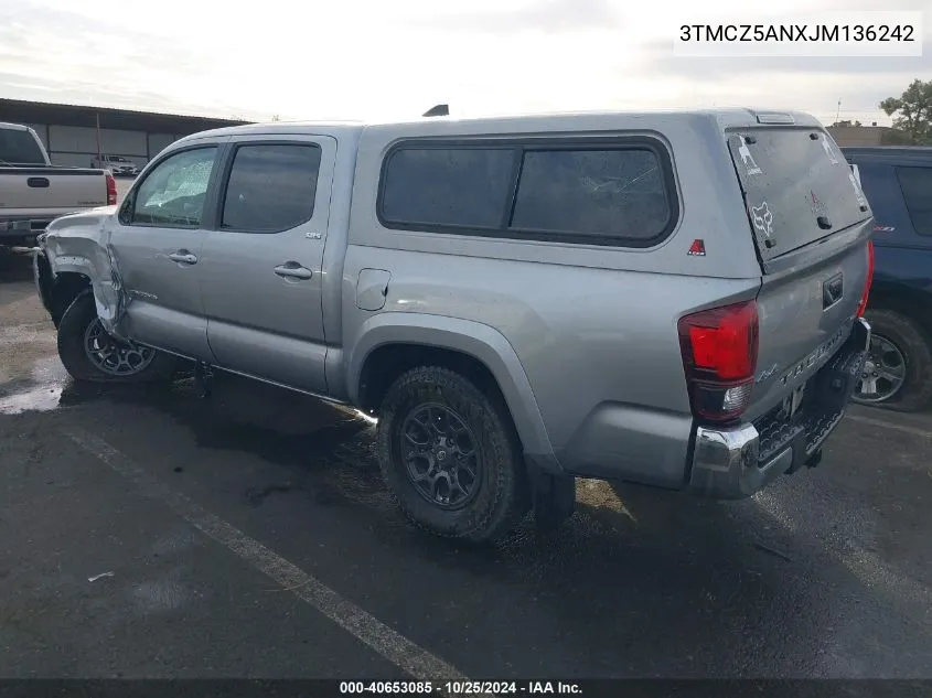 2018 Toyota Tacoma Sr5 V6 VIN: 3TMCZ5ANXJM136242 Lot: 40653085