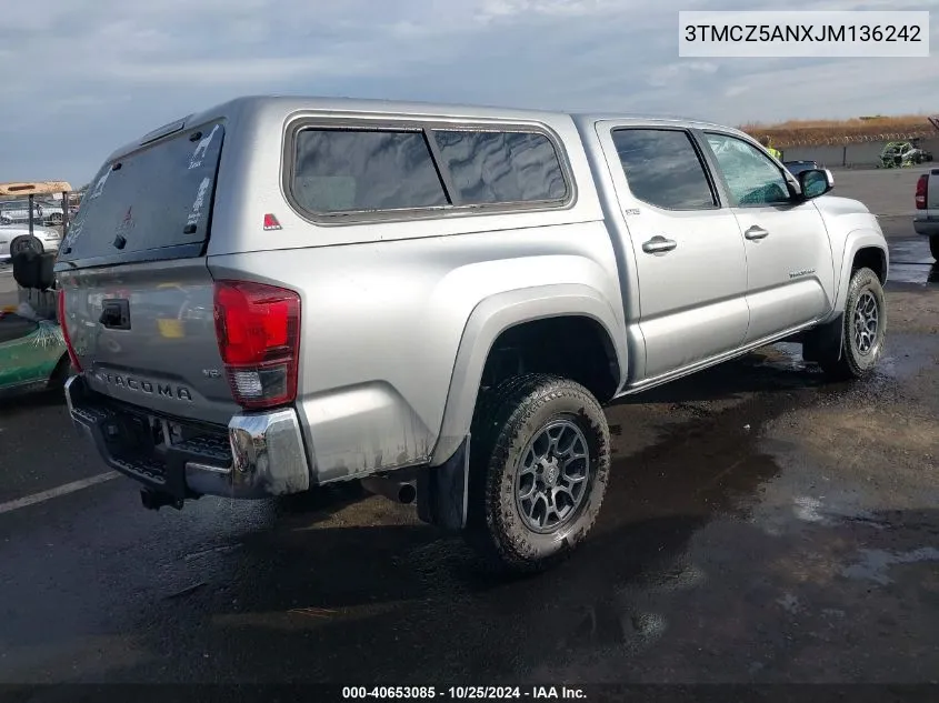 2018 Toyota Tacoma Sr5 V6 VIN: 3TMCZ5ANXJM136242 Lot: 40653085