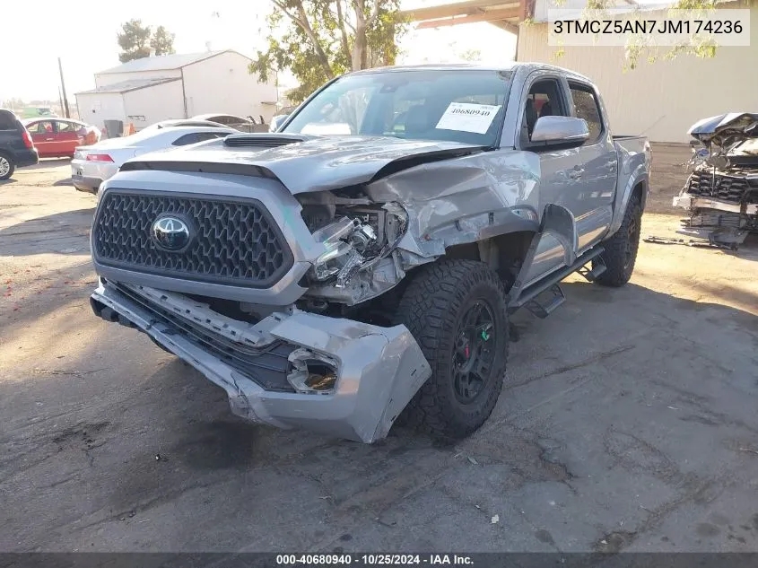 2018 Toyota Tacoma Trd Sport VIN: 3TMCZ5AN7JM174236 Lot: 40680940