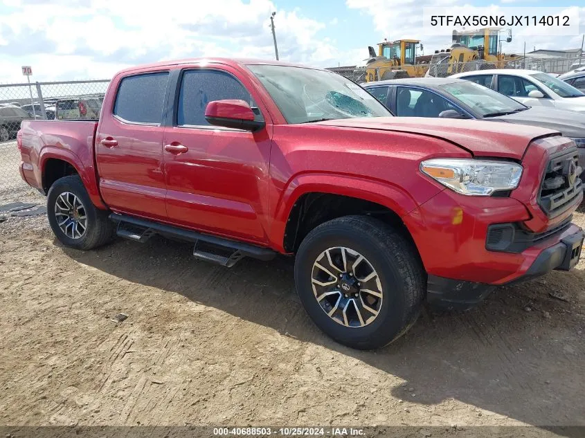 5TFAX5GN6JX114012 2018 Toyota Tacoma Sr