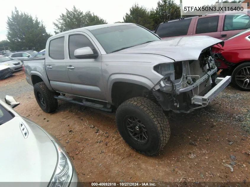 2018 Toyota Tacoma Sr VIN: 5TFAX5GN3JX116400 Lot: 40692818