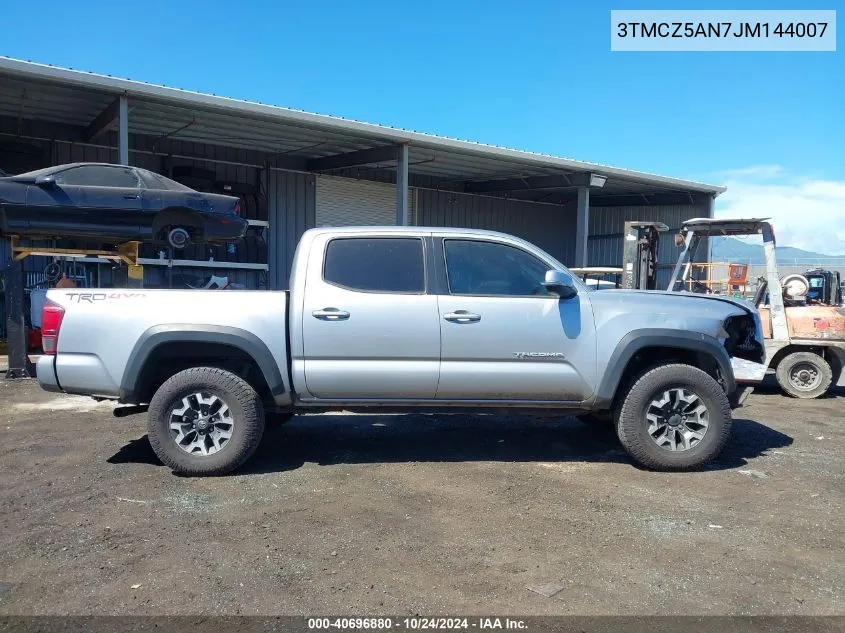 2018 Toyota Tacoma VIN: 3TMCZ5AN7JM144007 Lot: 40696880